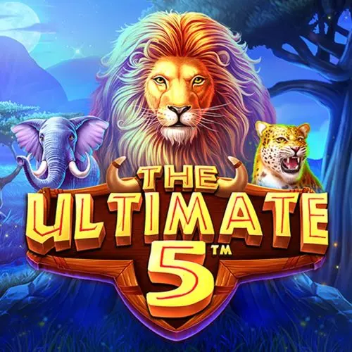 lion tiger and elephant behind the slot title written in yellow letters
