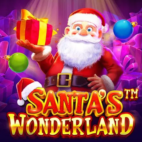 santa in red suit with presents