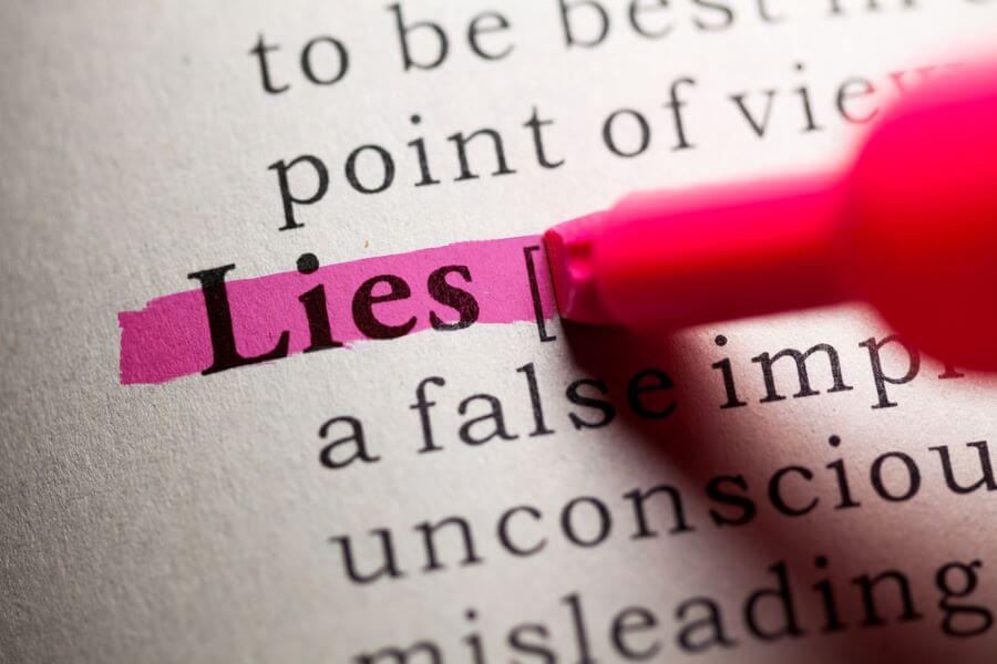 word lies in a dictionary