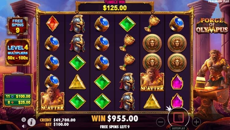 Pragmatic Play presents its latest Forge Of Olympus slot.
