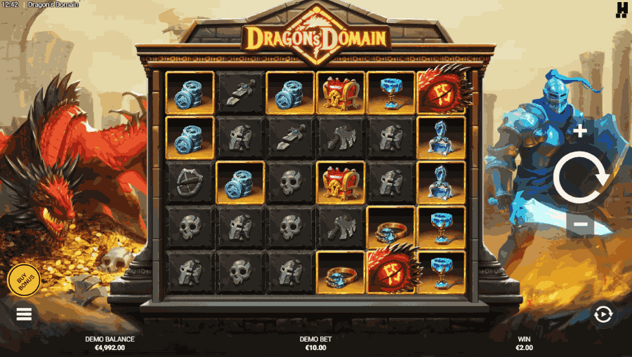 Dragon's Domain grid in base game