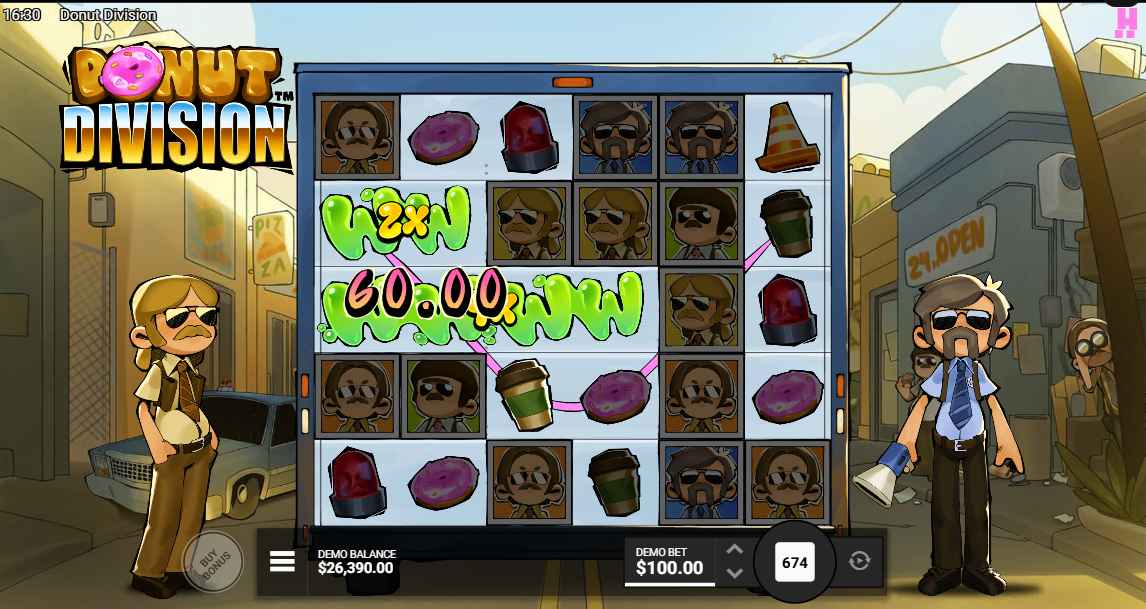 Donut Divison slot reels