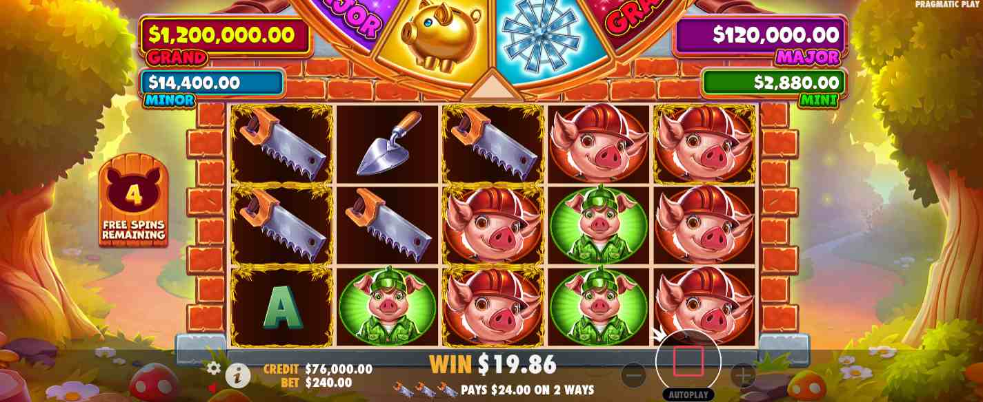 Slot action from Brick House Bonanza