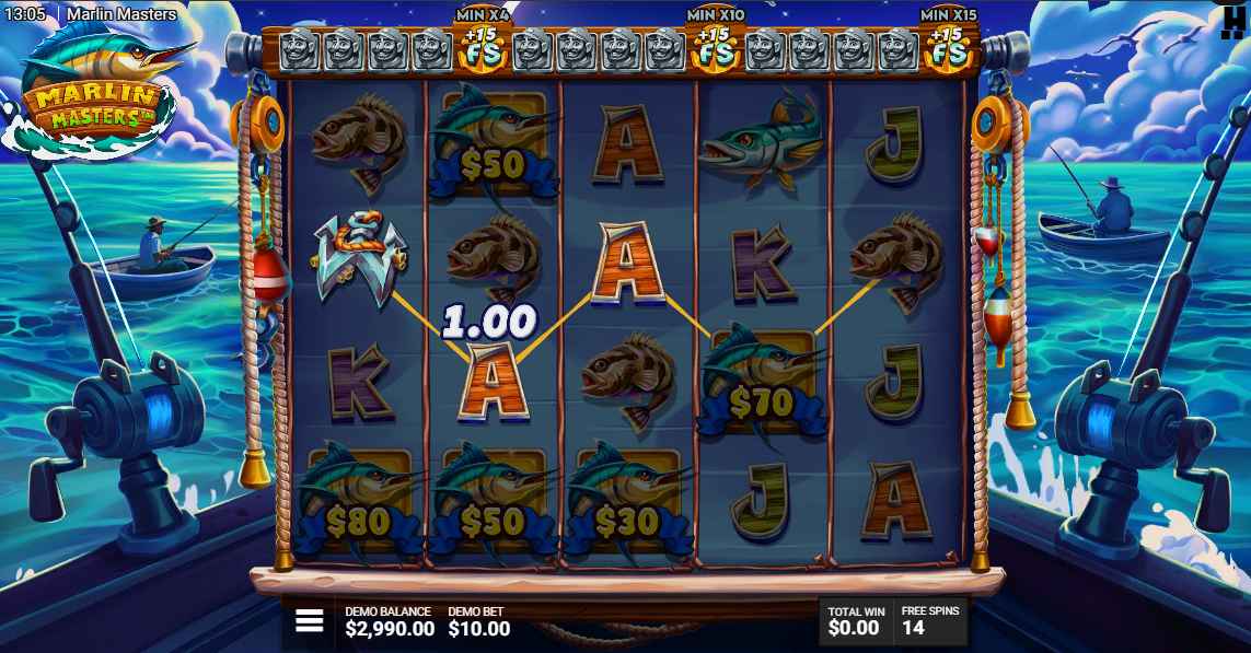 Marlin Masters slot bonus game