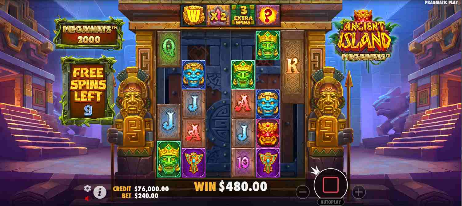 Ancient Island Megaways bonus game