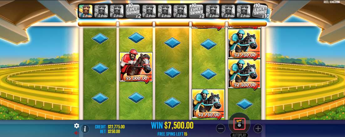 Big Bass Return To The Races bonus game