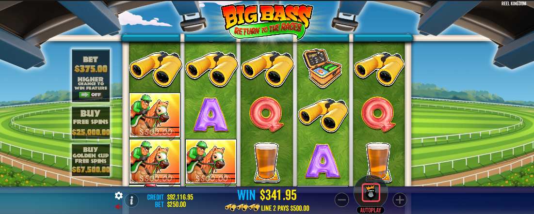 Big Bass Return To The Races base game