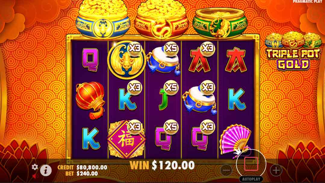 Triple Pot Gold bonus game