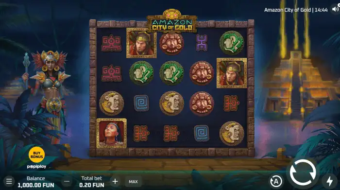Screenshot of Amazon City of Gold slot