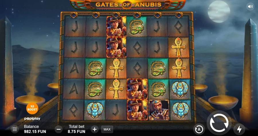 Gates of Anubis Slot Base Game