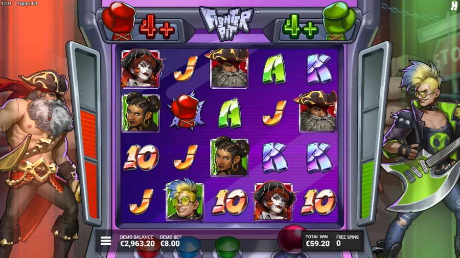 Fighter Pit Slot Bonus Game