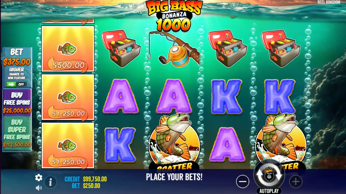 Big Bass Bonanza 1000 slot screenshot