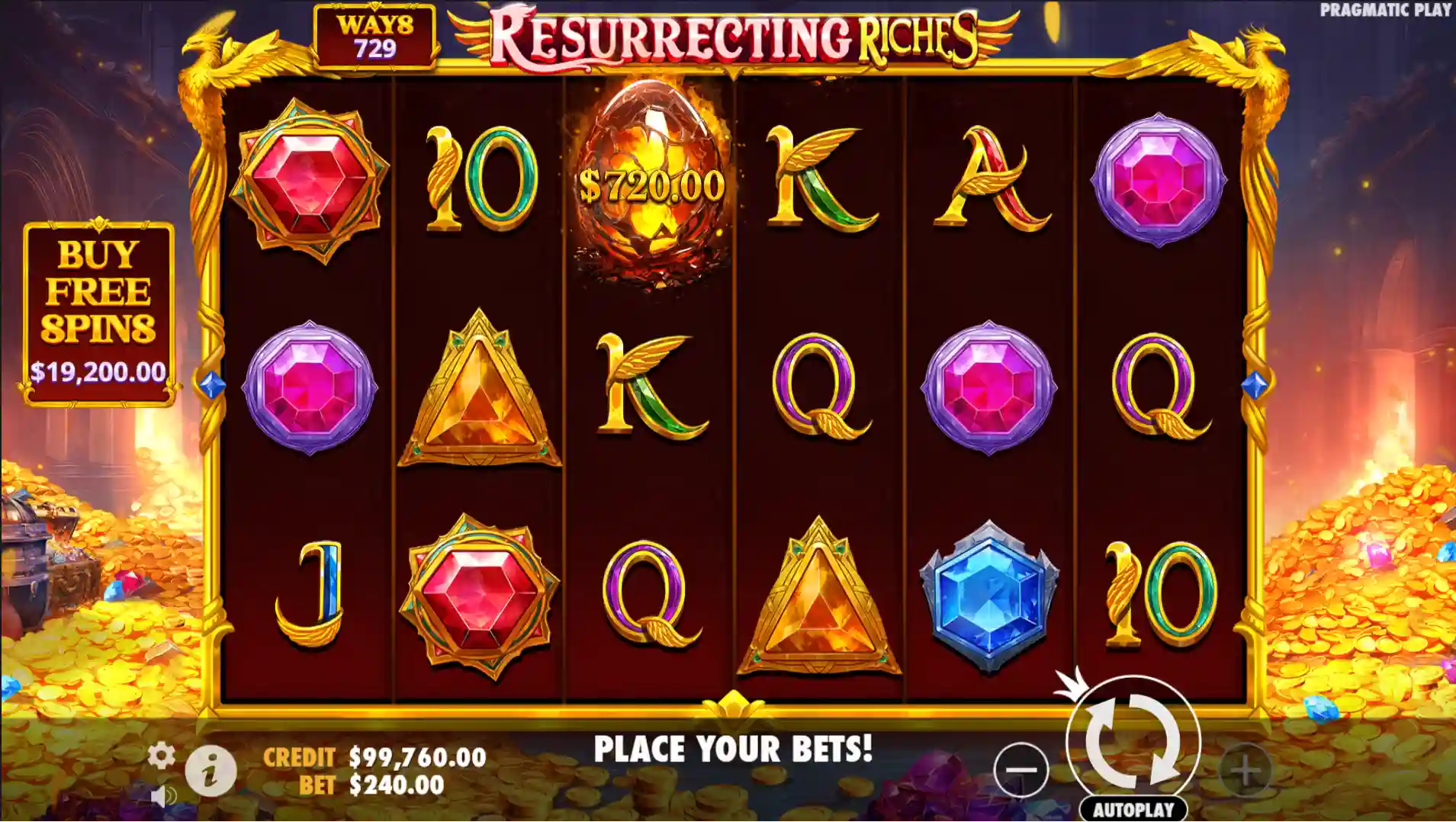 Screenshot of Resurrecting Riches slot