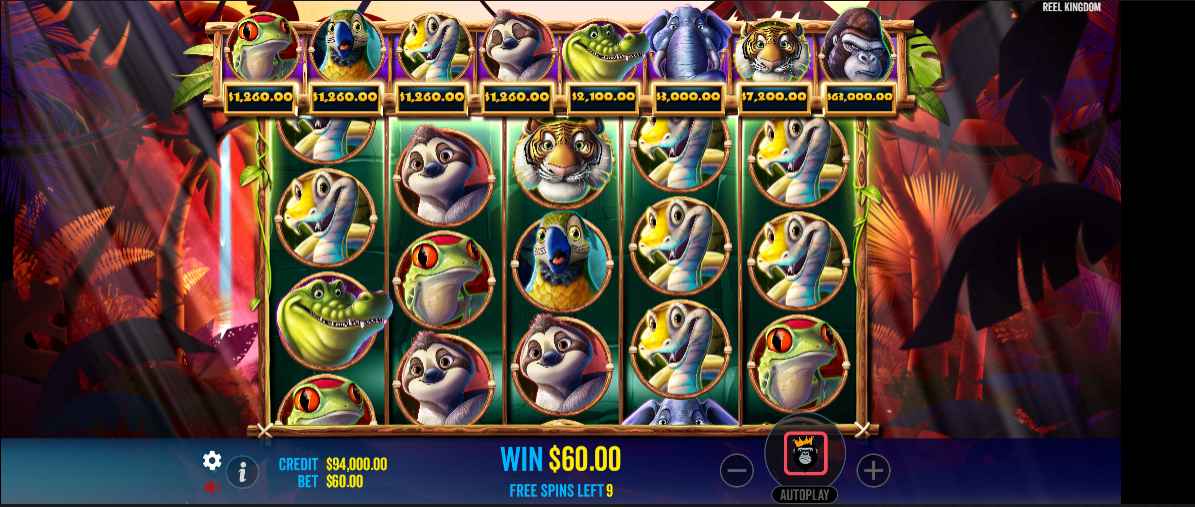 Jumbo Safari bonus game