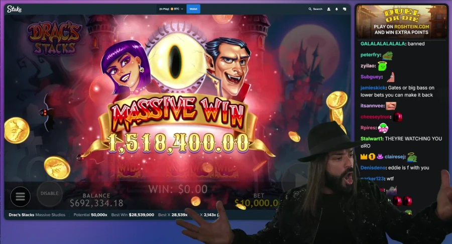Roshtein Playing Drac's Stacks