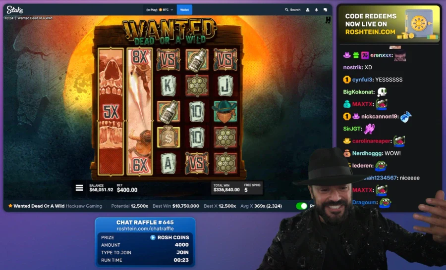 Roshtein Wins $4.6 million on Wanted