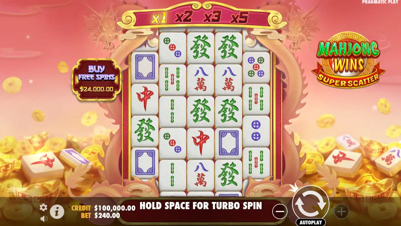 Screenshot of Mahjong Wins Super Scatter slot