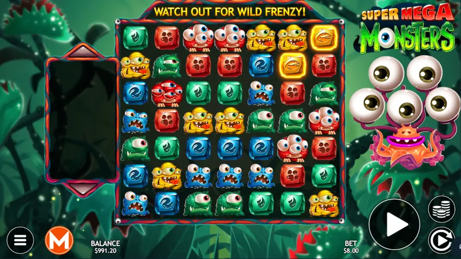 Super Mega Monsters Slot Base Game