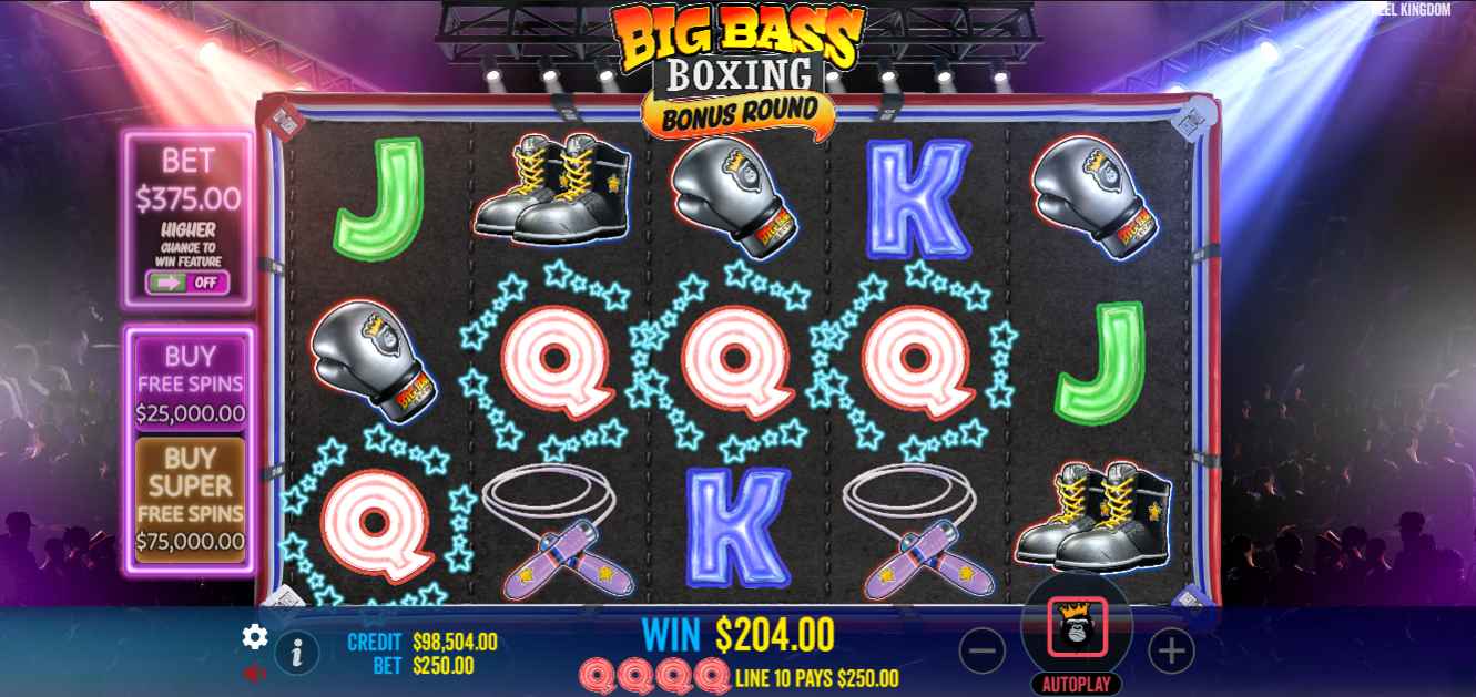 Big Bass Boxing Bonus Round base game