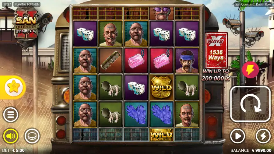 San Quentin Death Row Slot Base Game