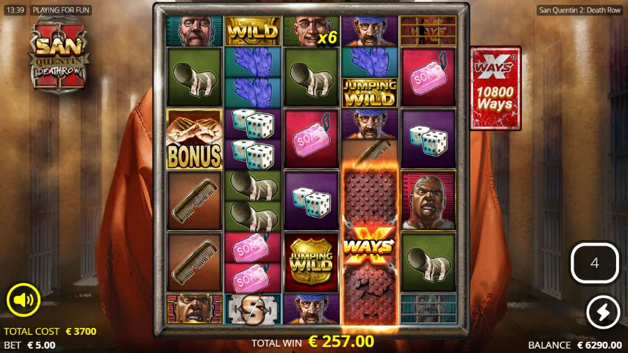 San Quentin Death Row Slot Bonus Game