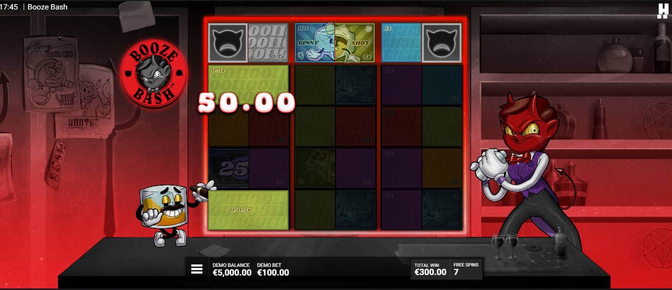 Booze Bash bonus game