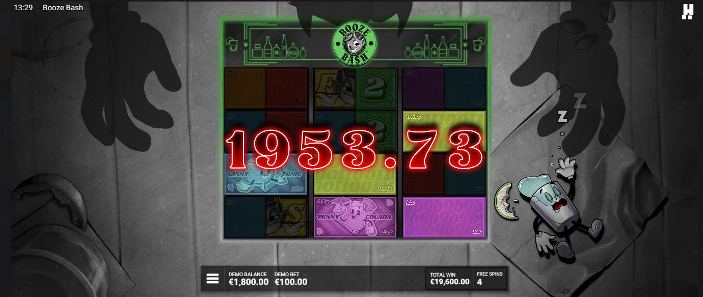 Booze Bash bonus game