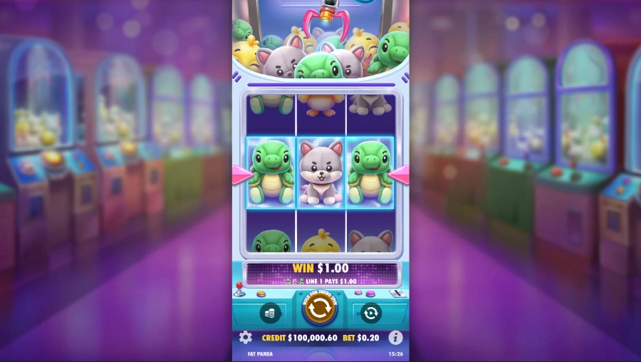 Plushie Wins Slot Base Game Grid