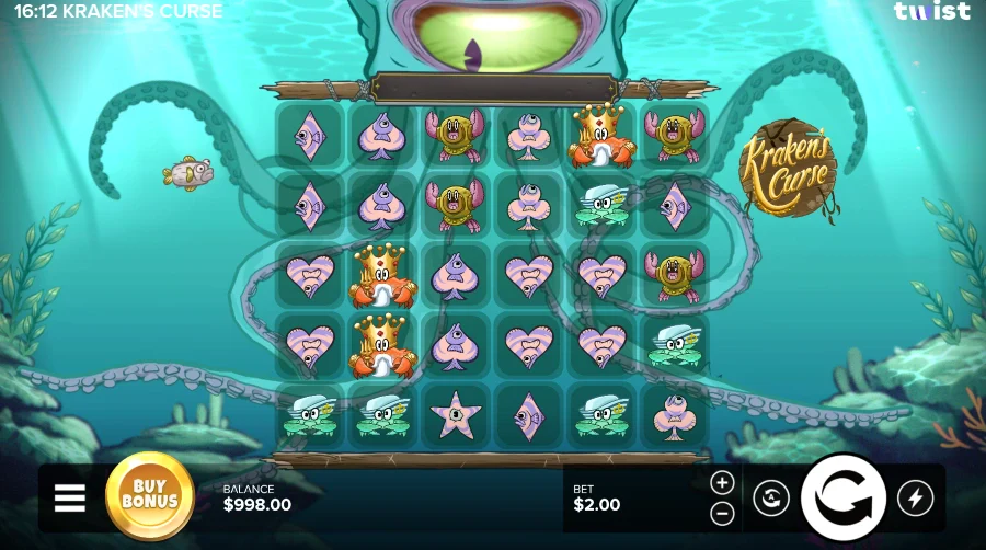Screenshot of Kraken's Curse slot