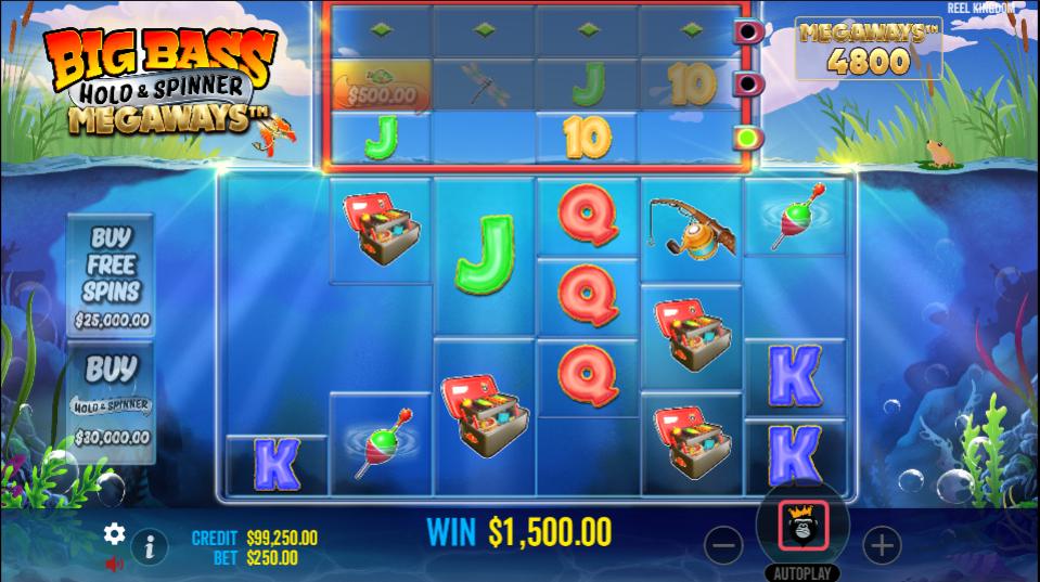 Big Bass Hold & Spinner Megaways base game
