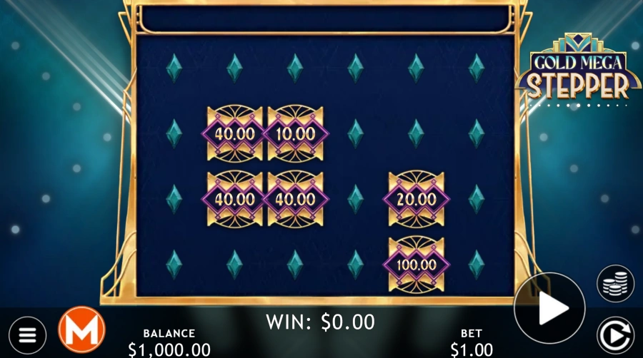 Screenshot of Gold Mega Stepper slot