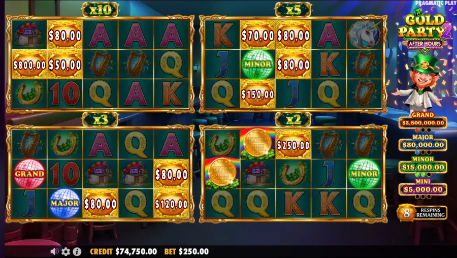 Screenshot of the Gold Party 2 After 2 slot base game