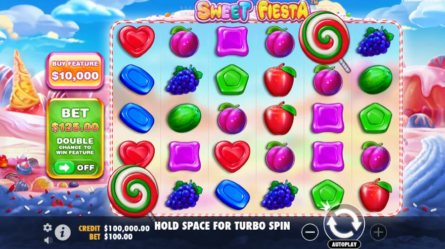 Screenshot of Sweet Fiesta slot free spins