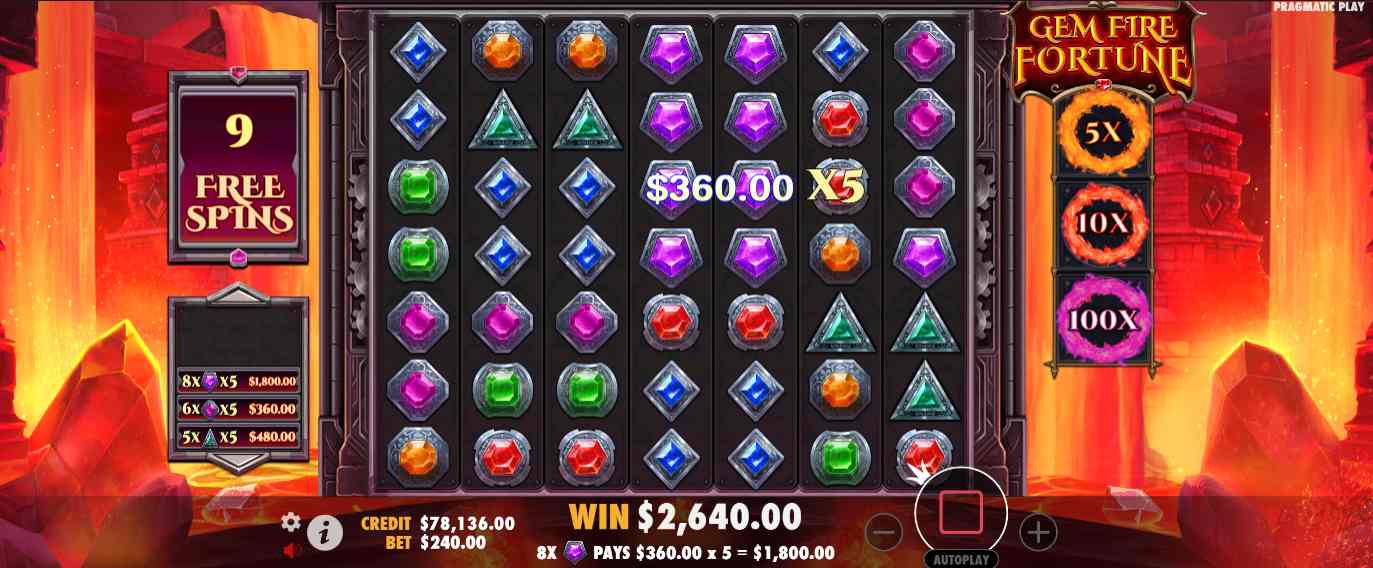Gem Fire Fortune bonus game