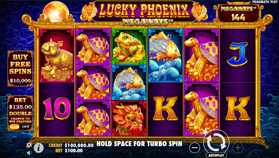 Screenshot of Lucky Phoenix Megaways Enhanced RTP