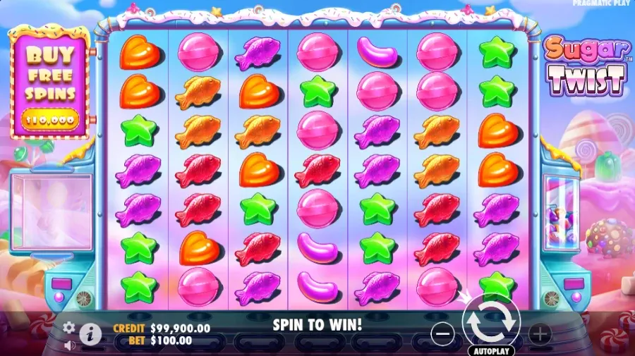 Screenshot of Sugar Twist Enhanced RTP