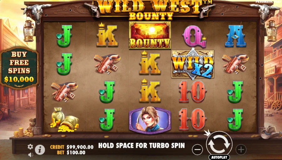 Screenshot of Wild West Bounty Enhanced RTP slot
