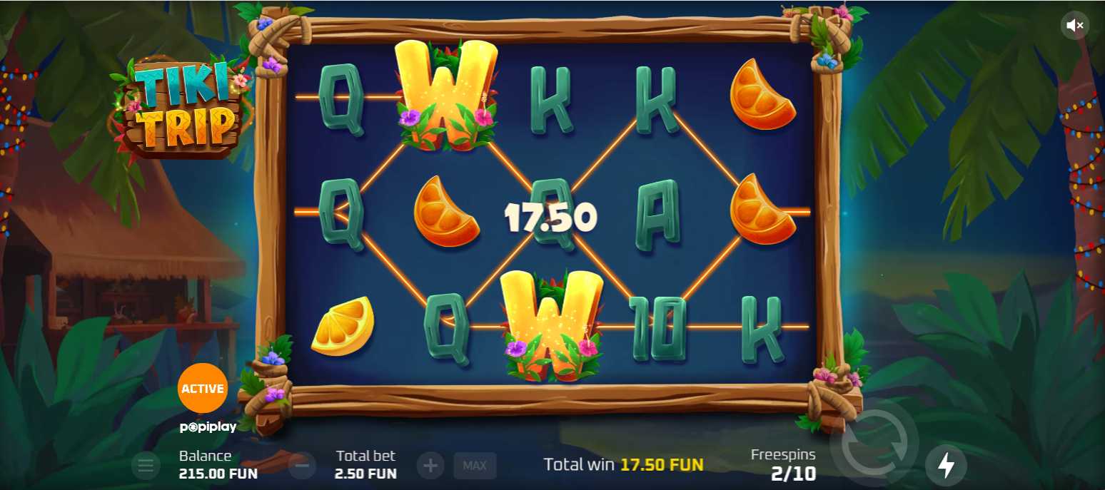 Tiki Trip bonus game