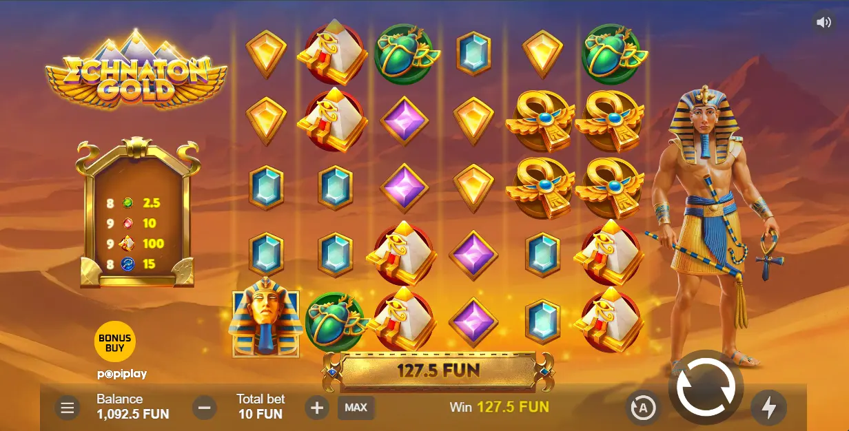 Echnaton Gold Slot Base Game