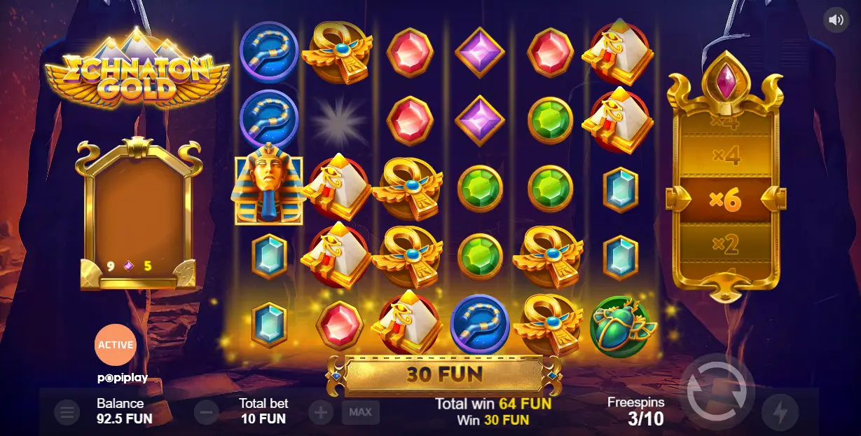 Echnaton Gold Slot Bonus Game