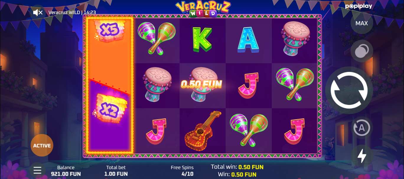 Veracruz Wild bonus game