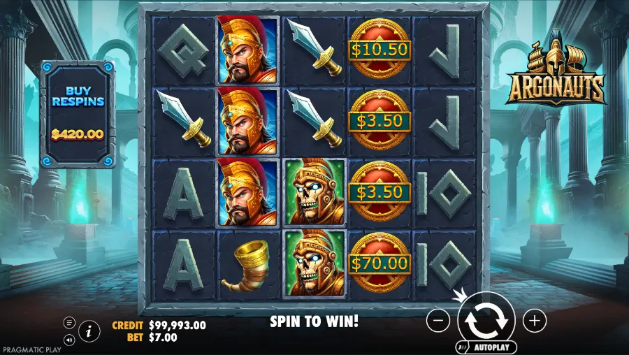 Argonauts Slot Base Game