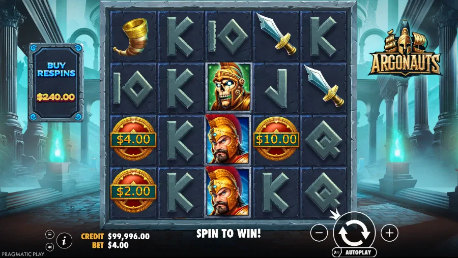 Screenshot of Argonauts slot