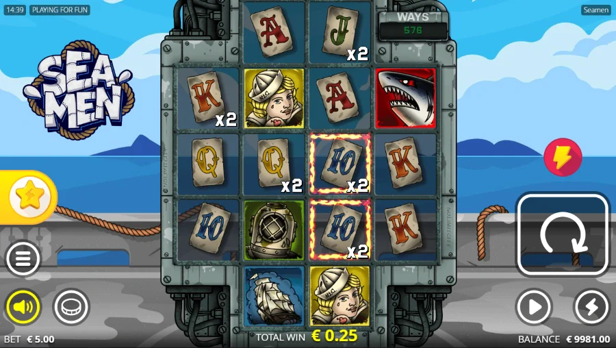 Seamen Slot Base Game