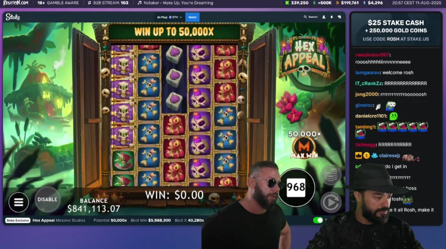 Rosh and Jay Playing Hex Appeal