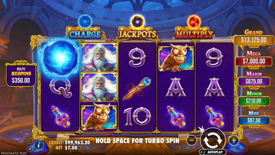 Spellmaster Slot Base Game