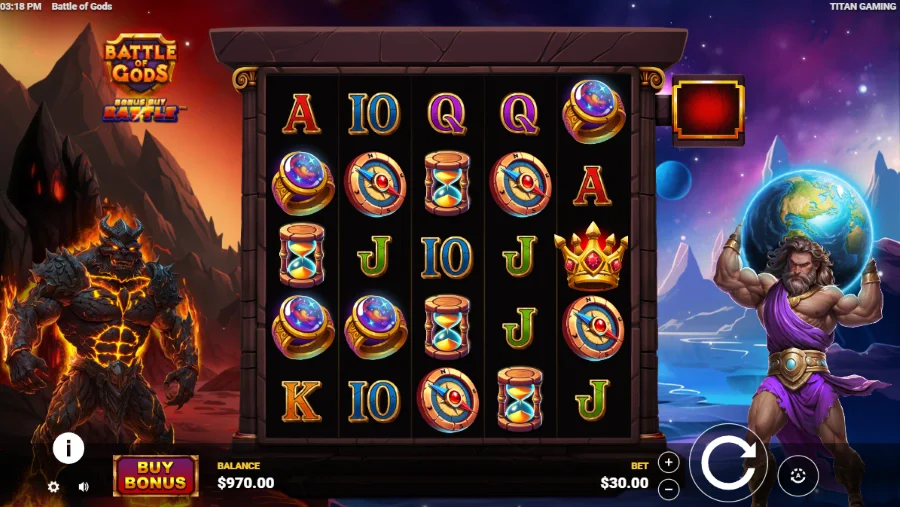 Battle of Gods Slot Base Game