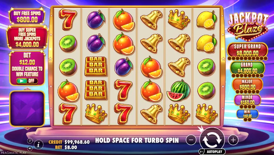 Jackpot Blaze Slot Base Game