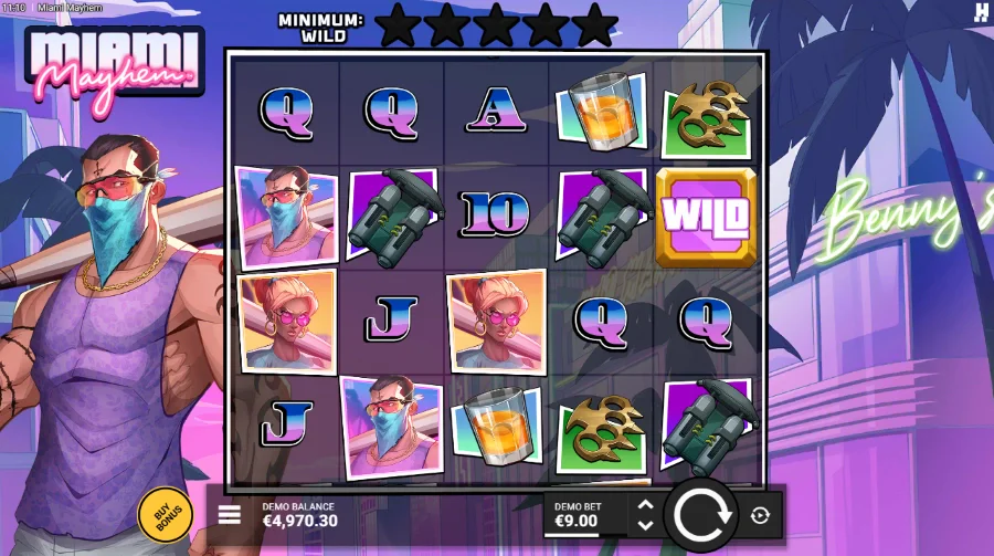 Miami Mayhem Slot Base Game