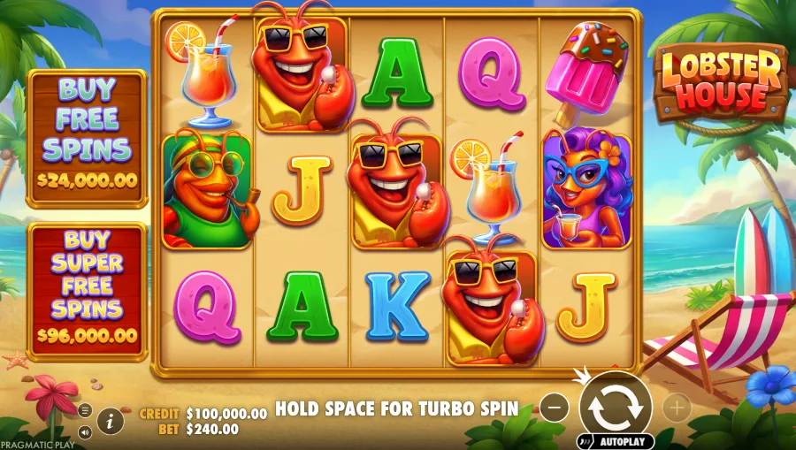 Screenshot of Lobster Hunt slot